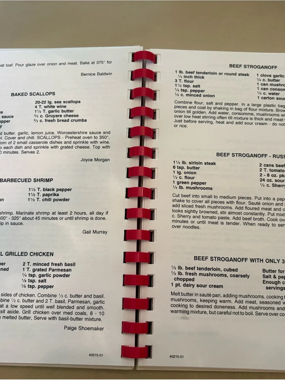 Taste & See St. Mark's EYC Cookbook - White Cover with Red Spiral